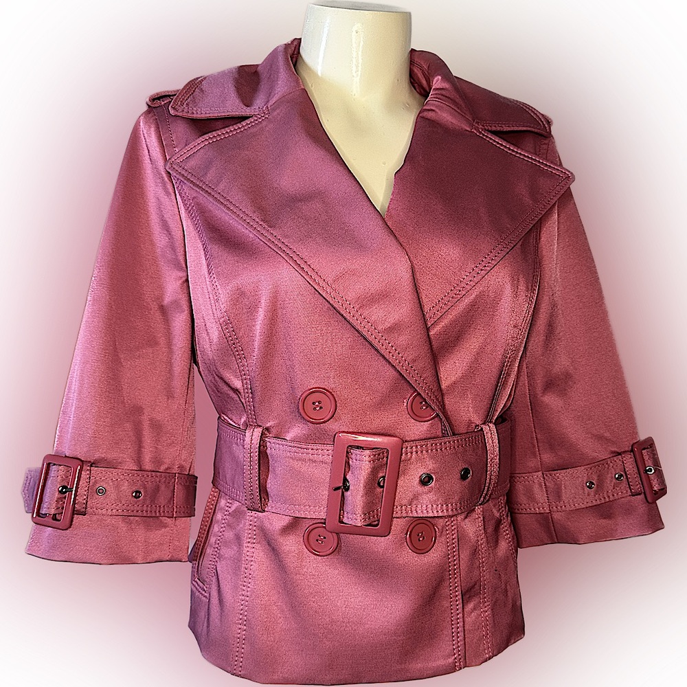 Pink Belted Jacket - Picture 1 of 10